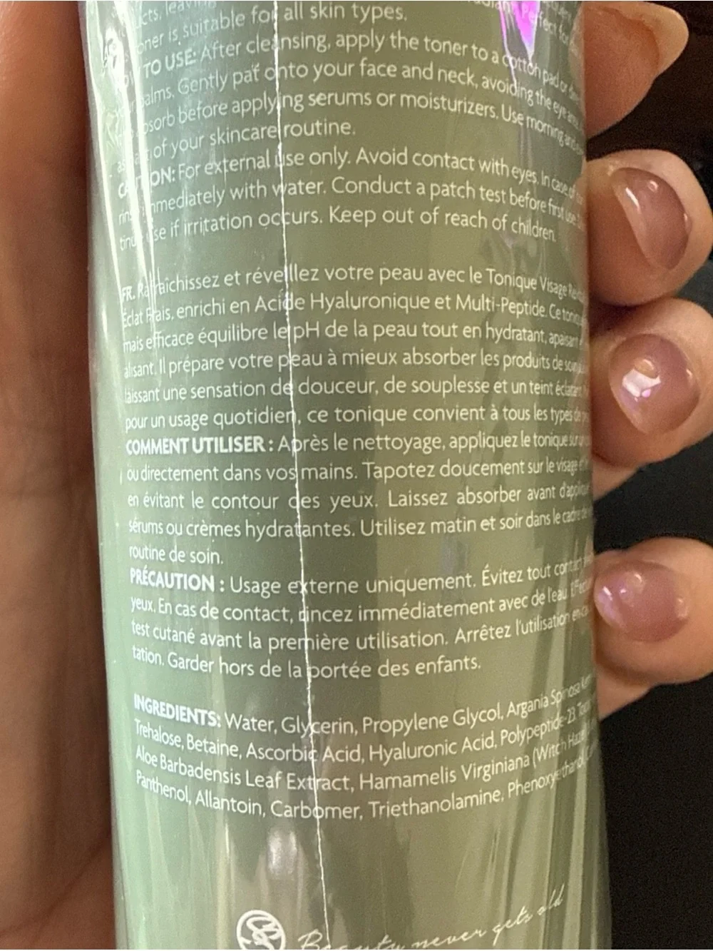 Latoüa Mille Refreshing Glow Revitalizing Facial Toner.